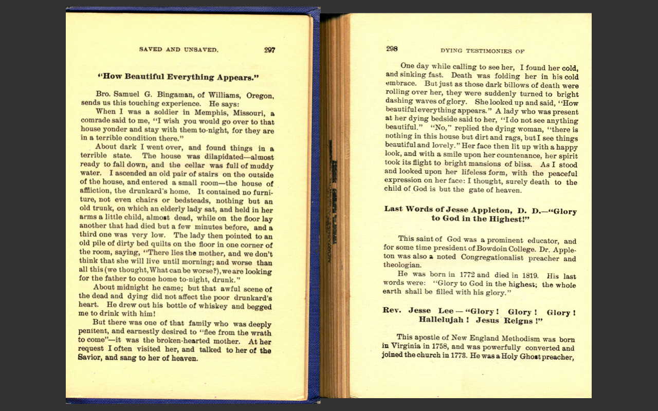Dying Testimonies of the Saved Unsaved-Solomon Shaw-Christian Study Book on CD