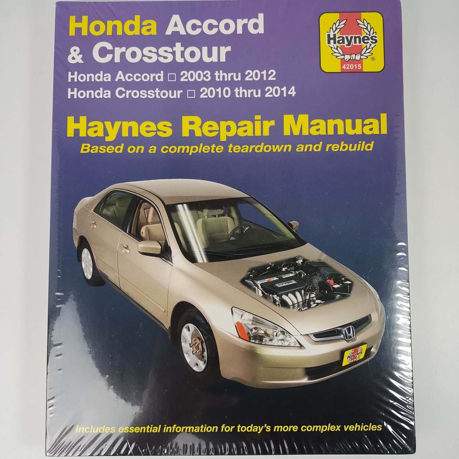 Haynes Honda Accord 2003-12, Crosstour 2010-14 Repair Manual 42015, New, Sealed