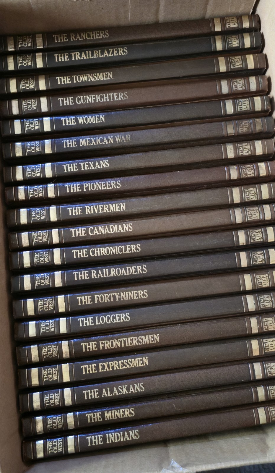 Vintage Time Life Books THE OLD WEST Series Lot of 21 Volumes Faux Leather HC