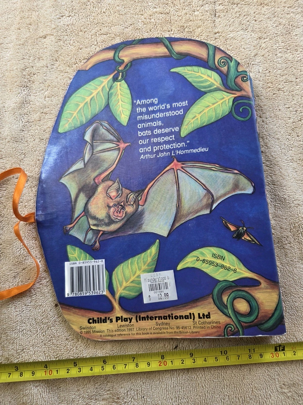 Misunderstood Bats Pop-Up Picture Book Ages 4-8 1995 Child’s Play Art L’H.