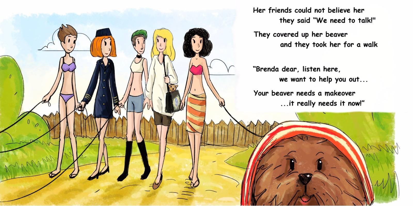 Brenda’s Beaver Needs a Barber HARD COVER–Physical Book