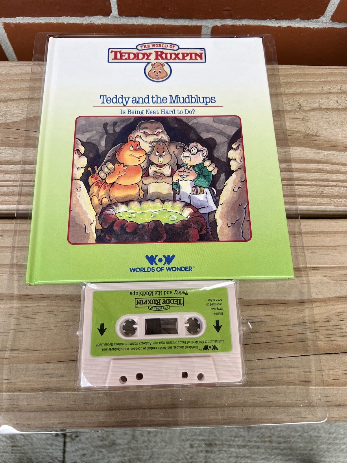 Teddy Ruxpin Adventure Series Teddy And The Mud lips Book Cassette Tape Vintage