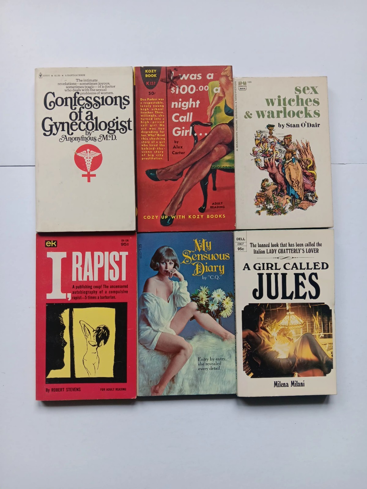 LOT of 17 VINTAGE ROMANCE EROTIC PAPERBACKS BOOKS 1960’S – 70’S RARE Set # 3