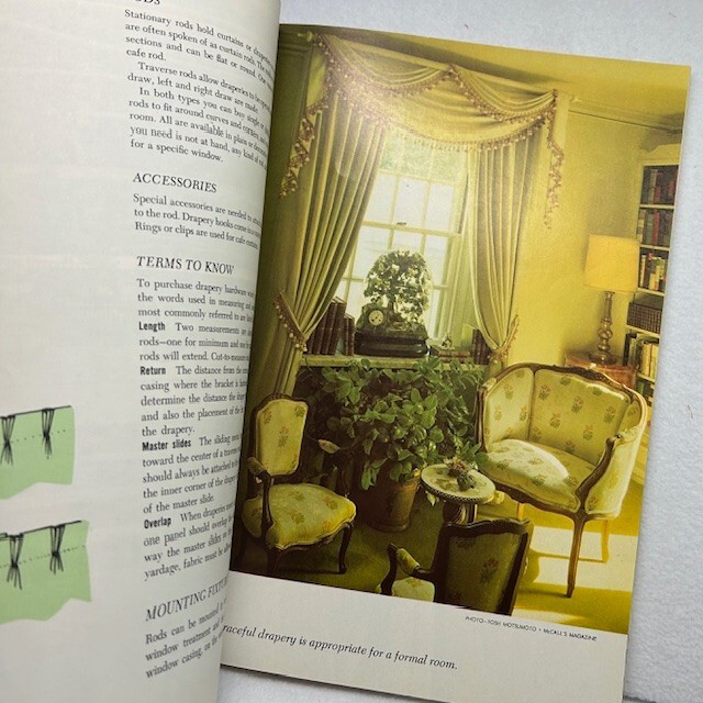 McCall’s HOME FASHION SEW-IT BOOK 1965 Guided for Creative Sewing 112 pages Vtg