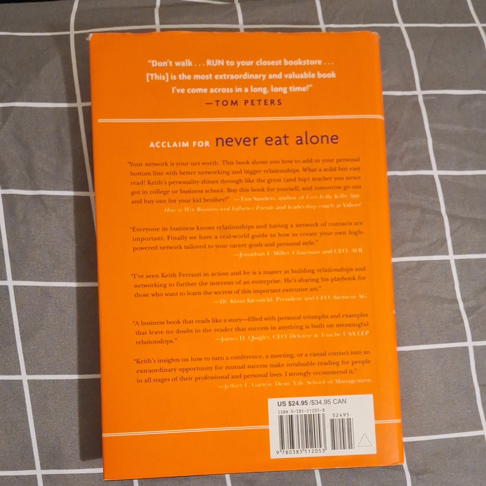 Never Eat Alone by Keith Ferrazzi & Tahl Raz, Hardcover, 2005, Knopf Doubleday