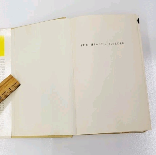 Vintage 1957 The Health Builder by J.I. Rodale, Illustrated Health Encyclopedia