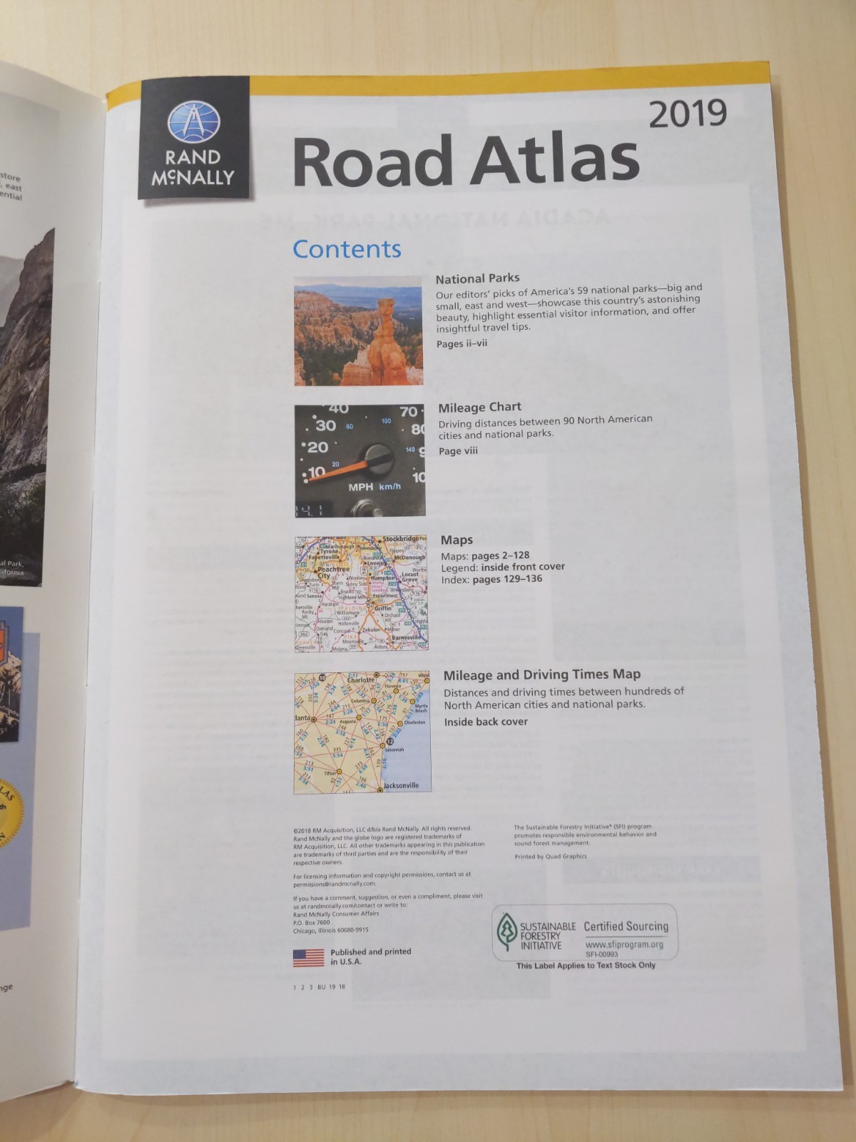 Rand Mcnally 2019 Road Atlas United States, Canada, Mexico New