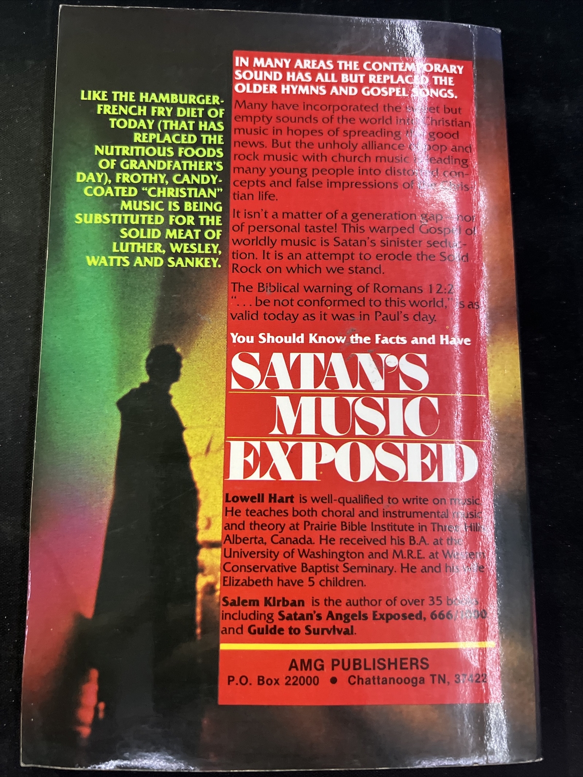 Satan’s Music Exposed by Salem Kirban & Lowell Hart (Trade Paperback) A2