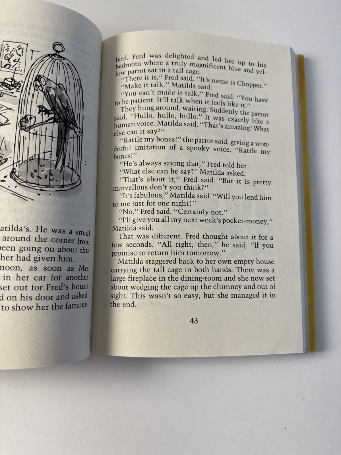 Matilda by Ronald Dahl — Hardcover, DJ — 1st Edition, 3rd Print — 1988 Viking