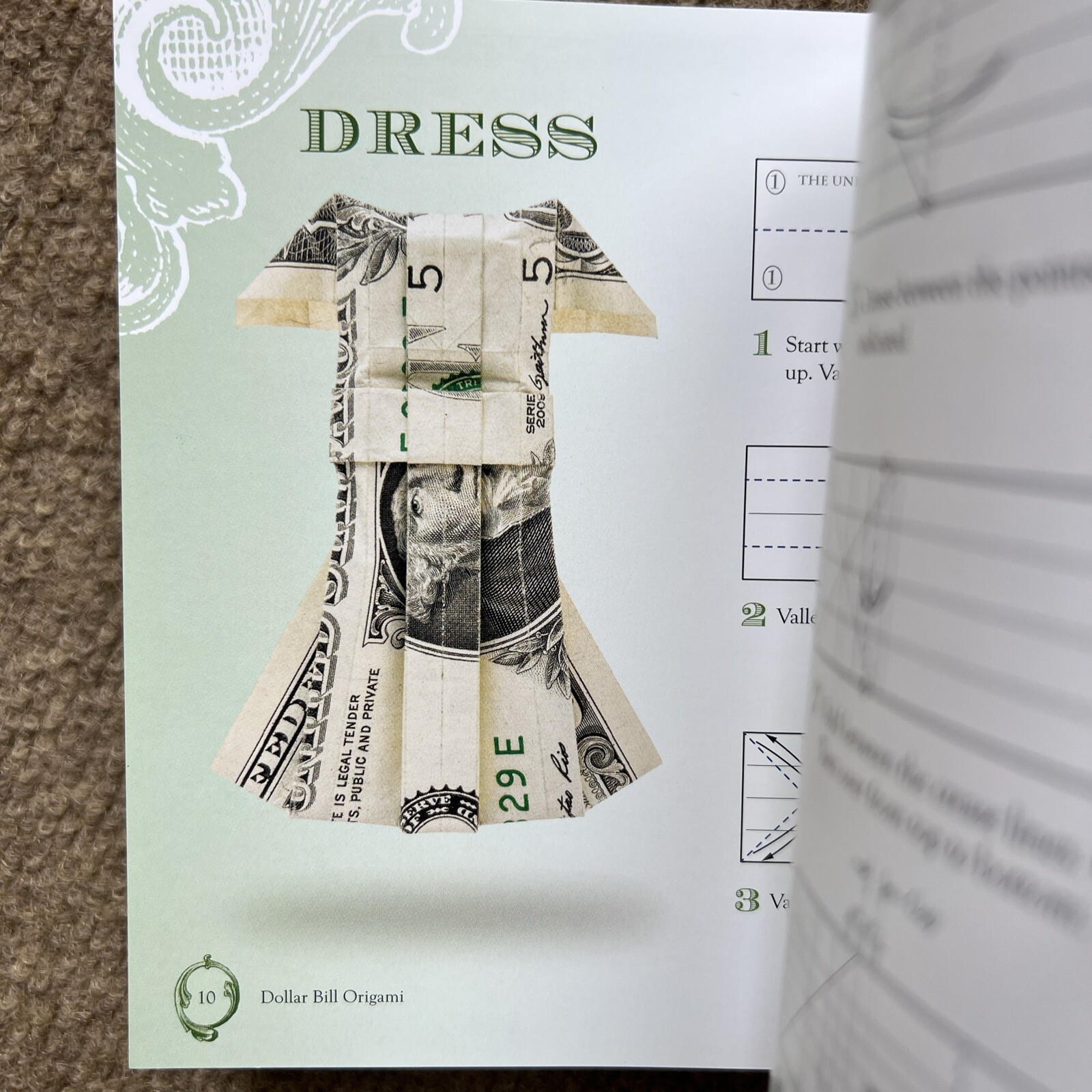 Dollar Bill Origami book by Won Park 72 Pages Illustrated And Instructions