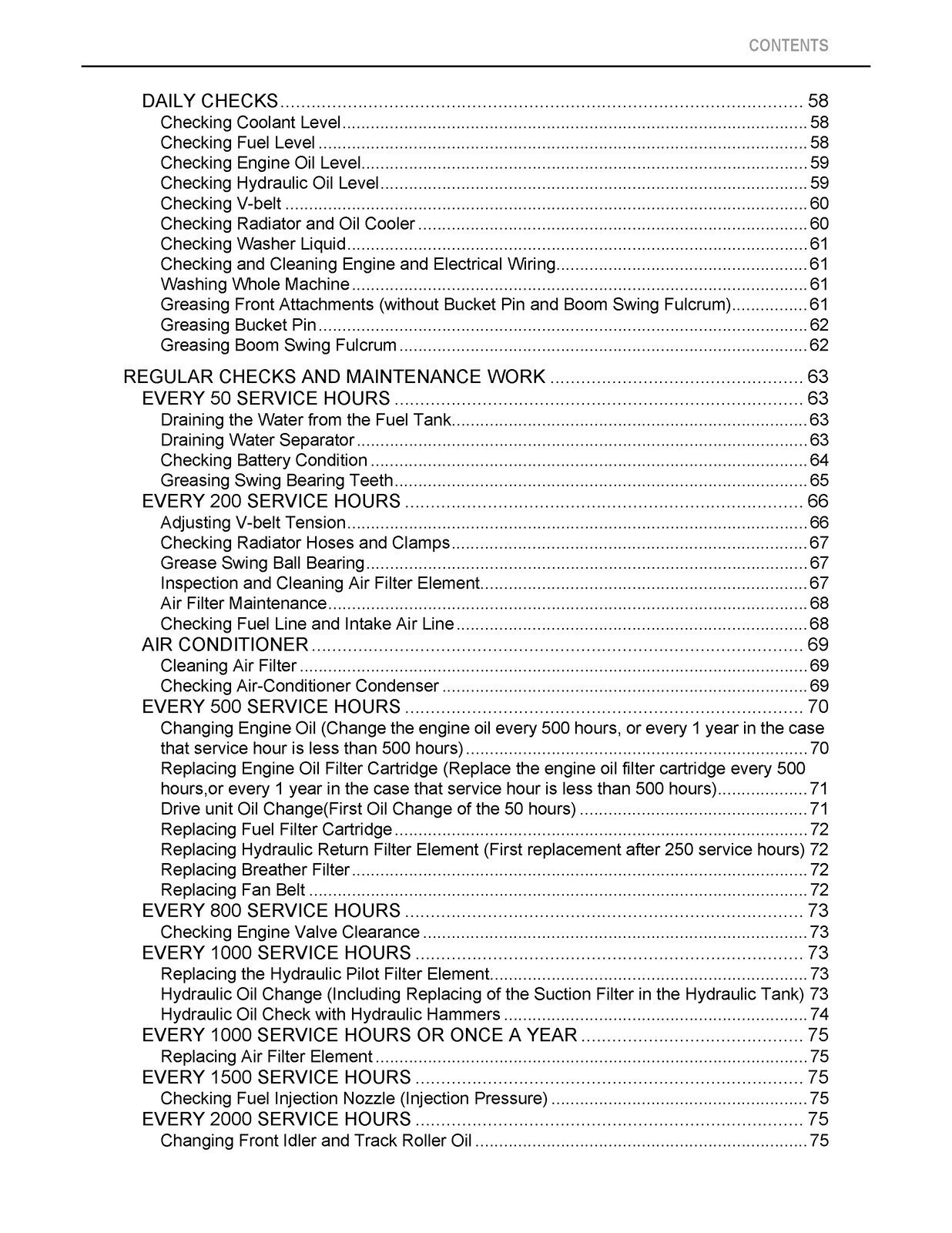 KUBOTA KX033-4 EXCAVATOR OPERATORS MANUAL – ROBUST WIRE BIND – PROTECTIVE COVERS