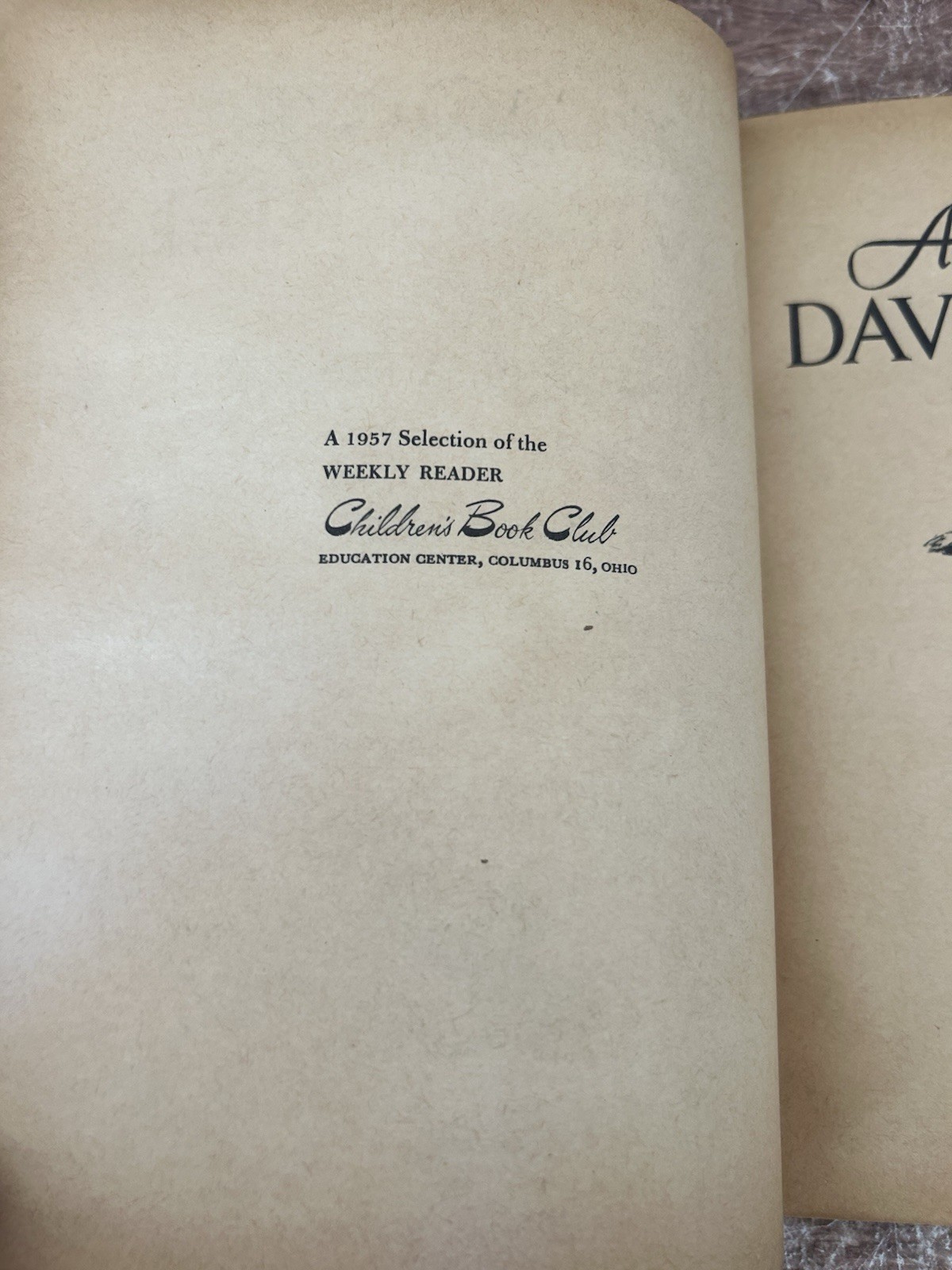 A Dog for Davie’s Hill by Clare Bice 1957 Hardcover/DJ BCE The Macmillan Company