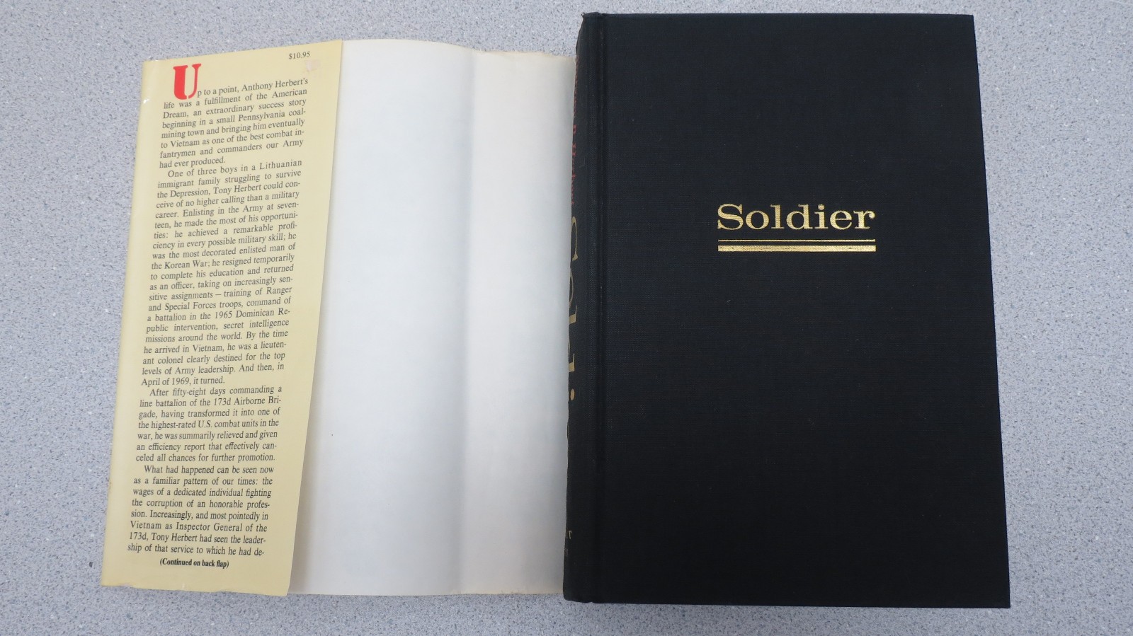 Soldier by James T. Wooten and Anthony B. Herbert (Hardcover) 1973 2nd printing