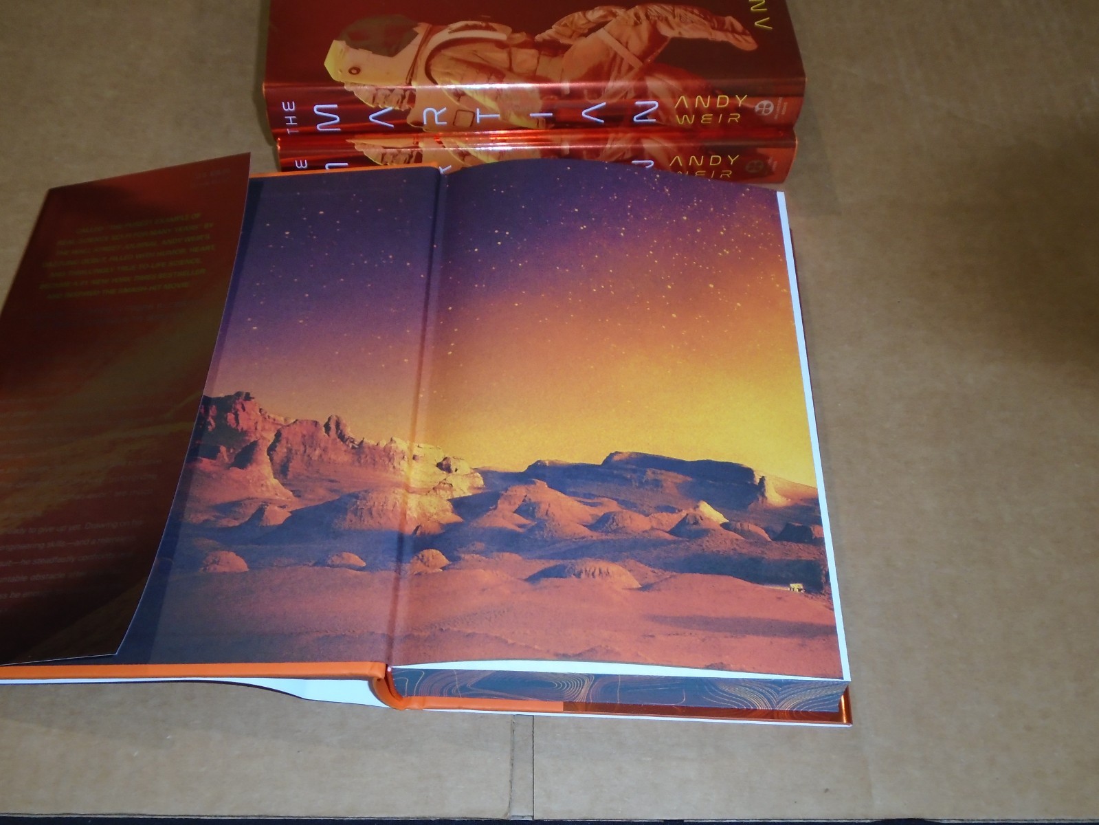 Signed Andy Weir The Martian Deluxe Edition US Edition Project Hail Mary