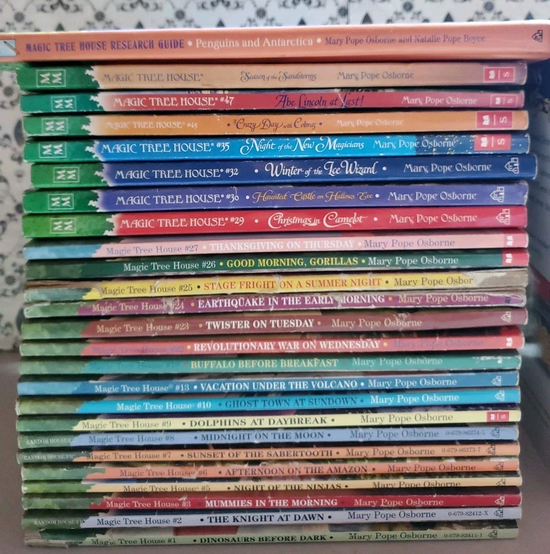 Magic Tree House 43Book Lot+Merlin Missions+Research Guide+ Extras Kids