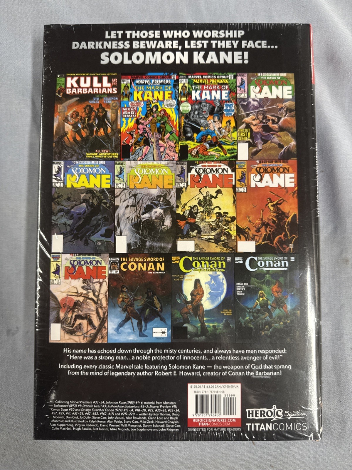 Titan Comics Solomon Kane Original Series Omnibus Vol #1 DM HC 2025 Global Ship