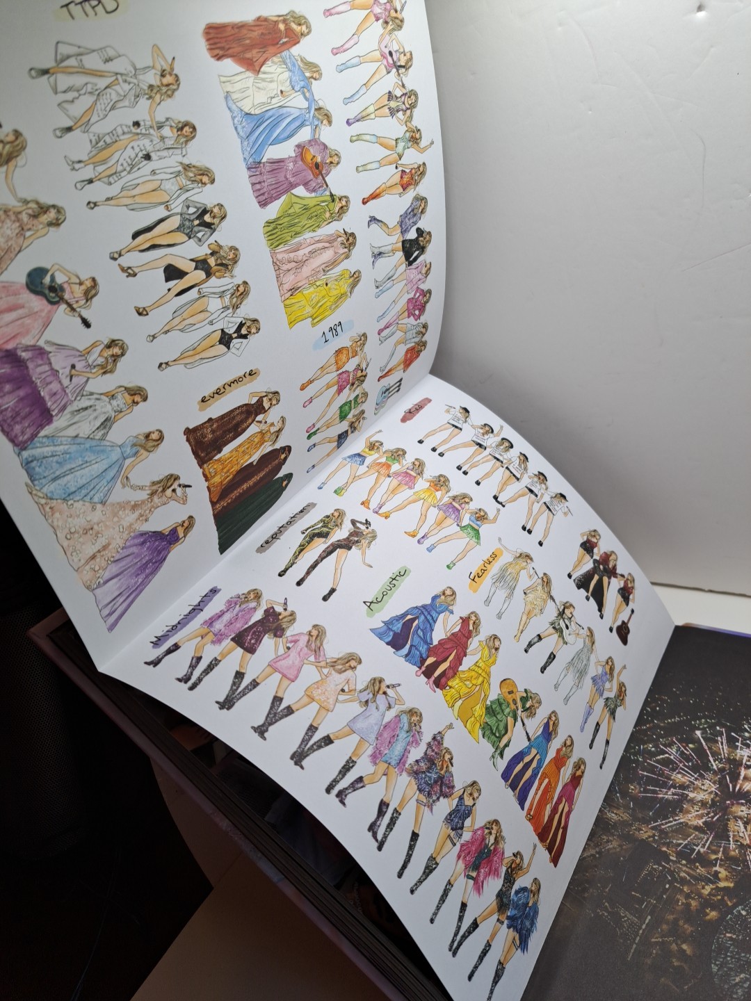 Taylor Swift The Eras Tour Book Hardcover Multicolor Cover