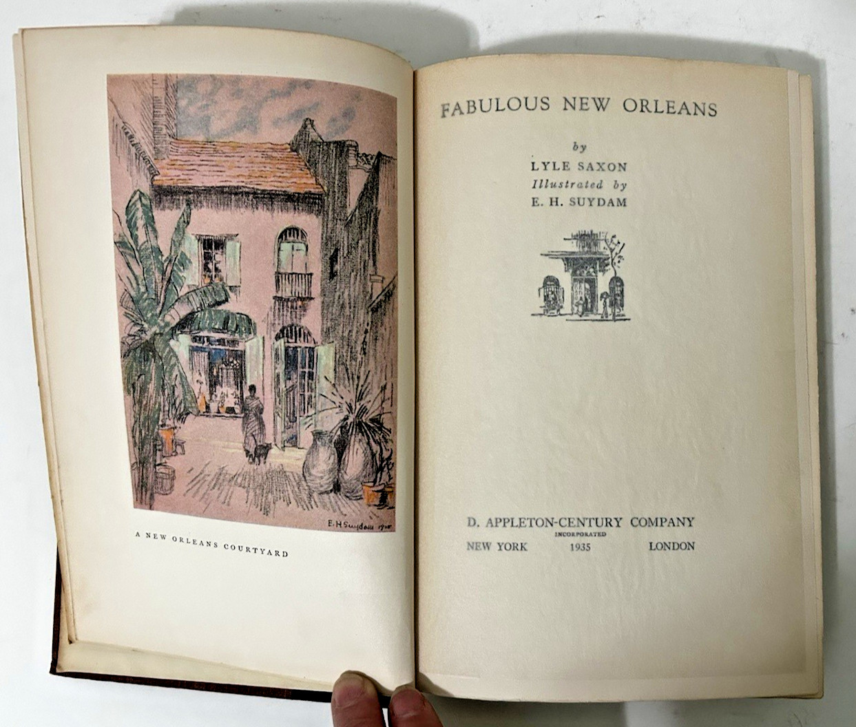 Fabulous New Orleans 1935 Lyle Saxon D. Appleton-Century Co; hardcover illustr.