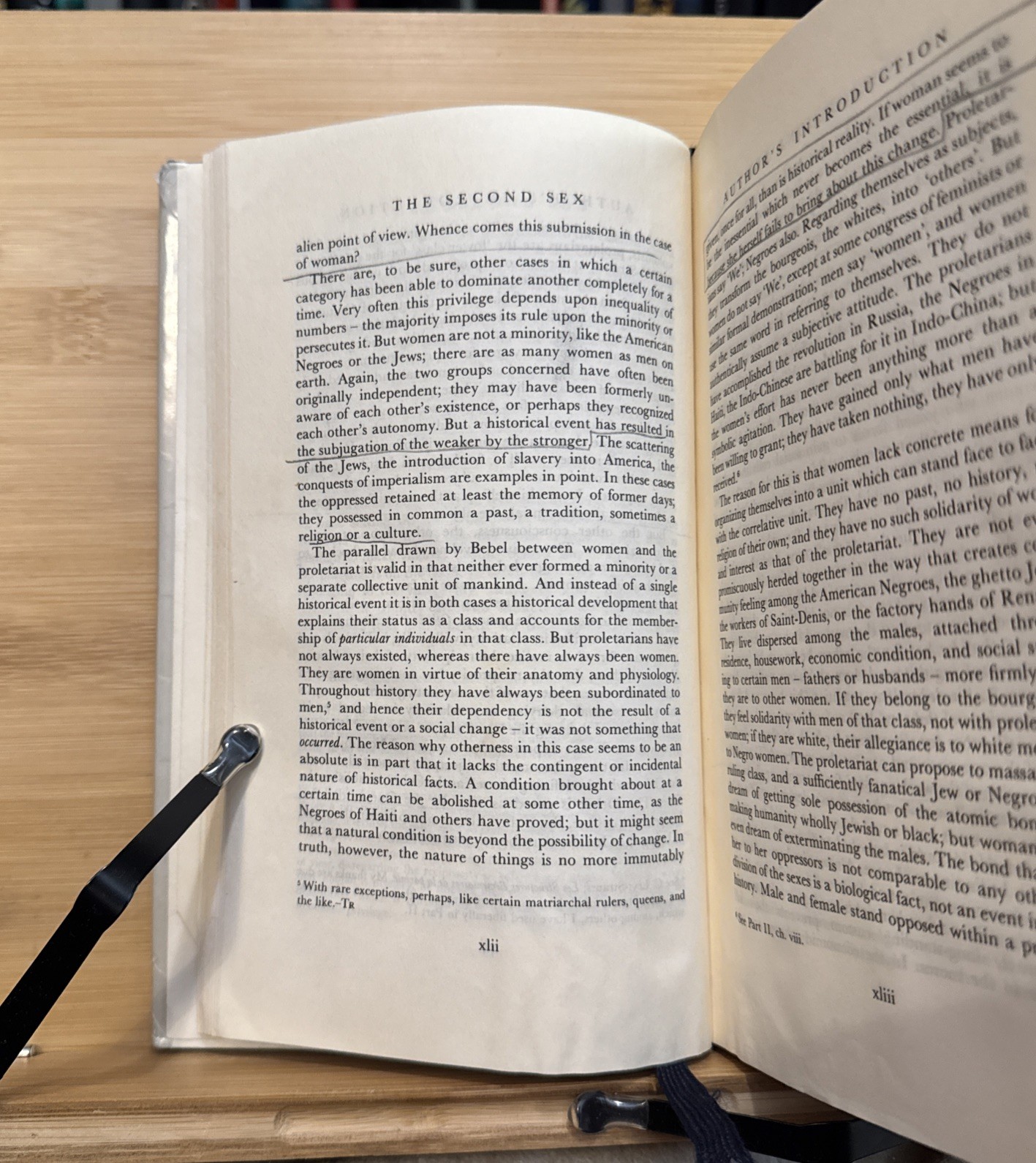 The Second Sex – Simone De Beauvoir (Hardcover) Everyman’s Library, ROUGH