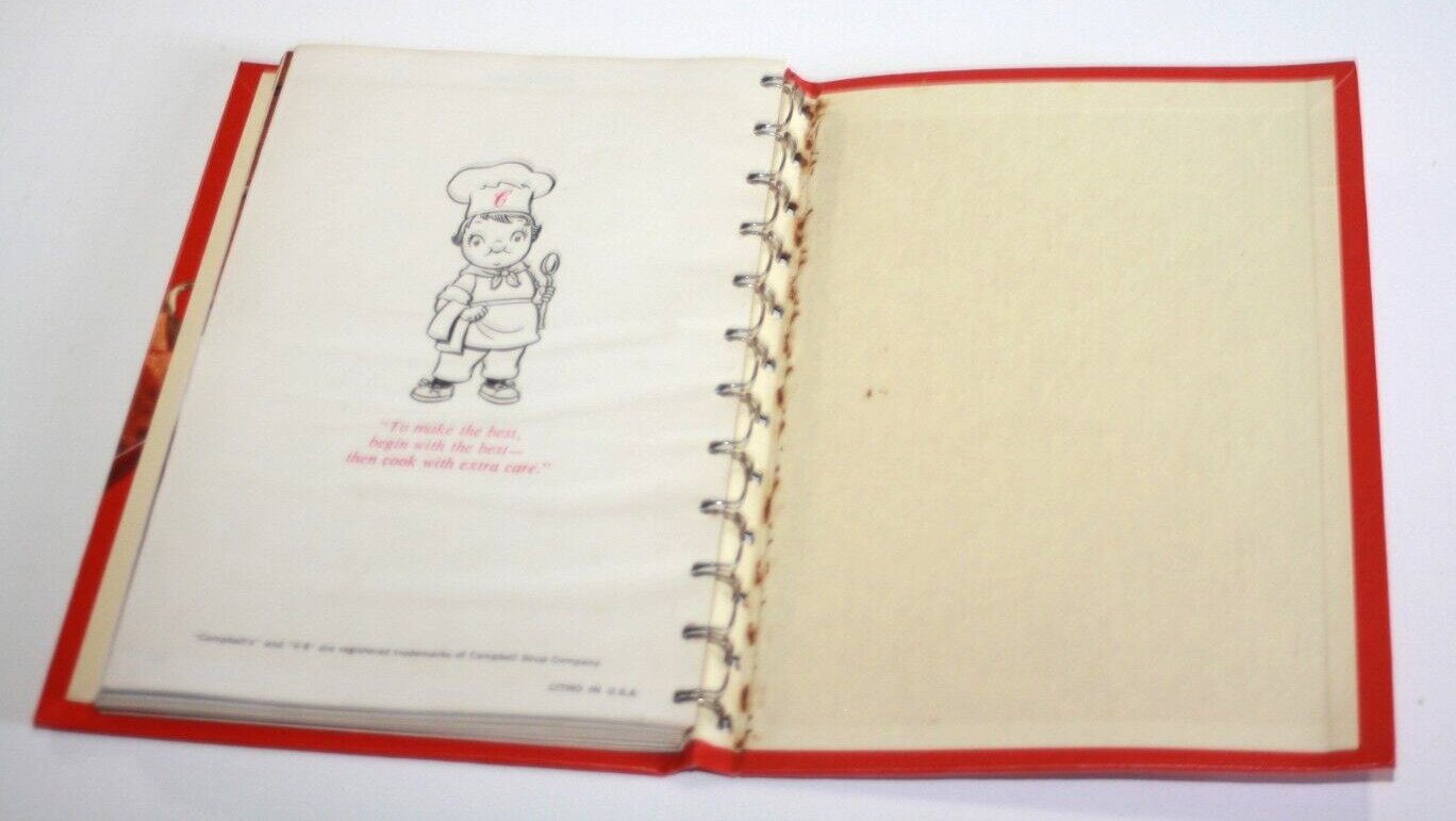 A Campbell Cookbook Cooking With Soup VTG Hardcover Spiral Bound 1976