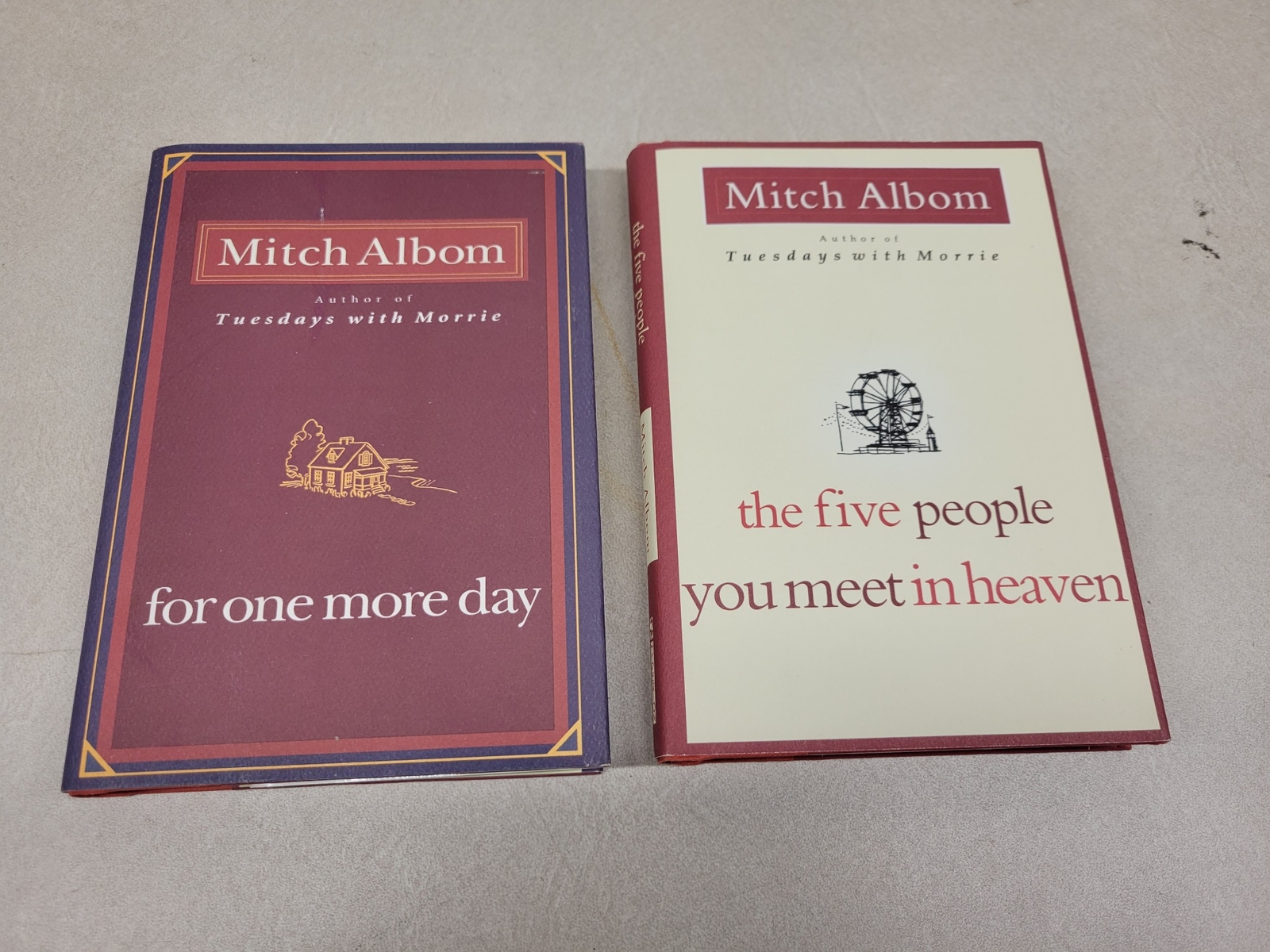 Lot of 4 Mitch Albom Hardcover Books