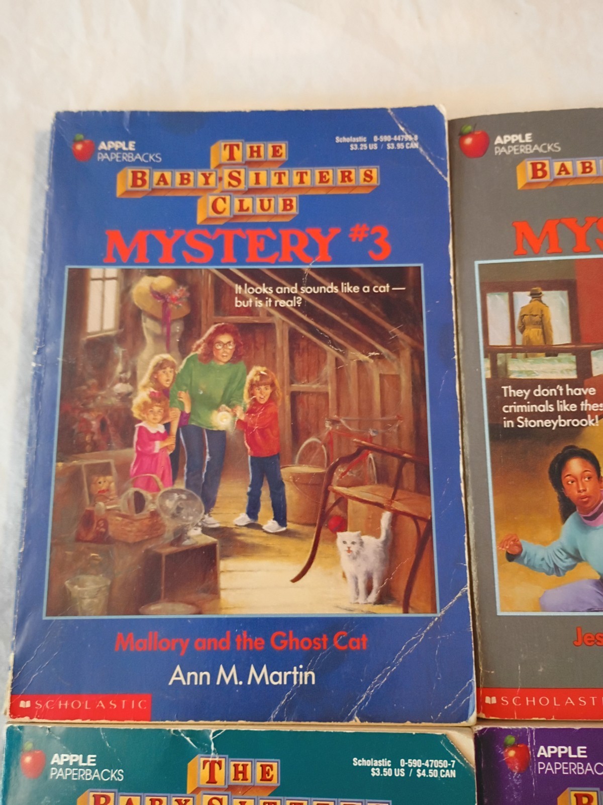 Vintage 1990s The Baby-Sitters Club Mystery Books Lot of 6 Paperbacks