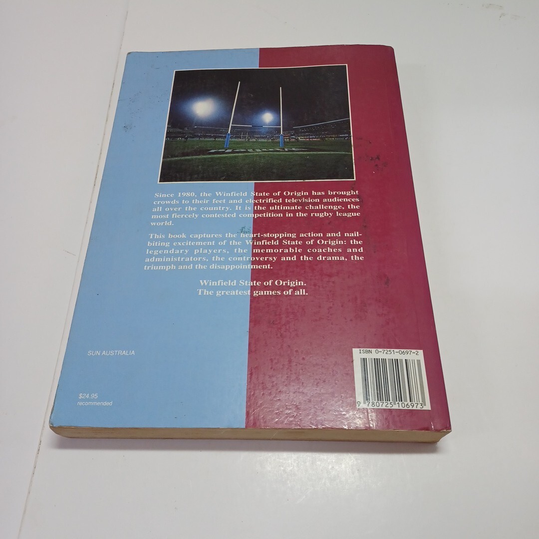 Winfield State Of Origin 1980-1991 – Brett Harris – Large Paperback Rugby