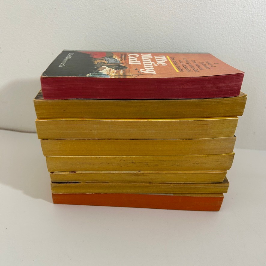 Vtg Western Paperback Lot of 8 Novels Frontier Tribal Romance Adventure 1960s