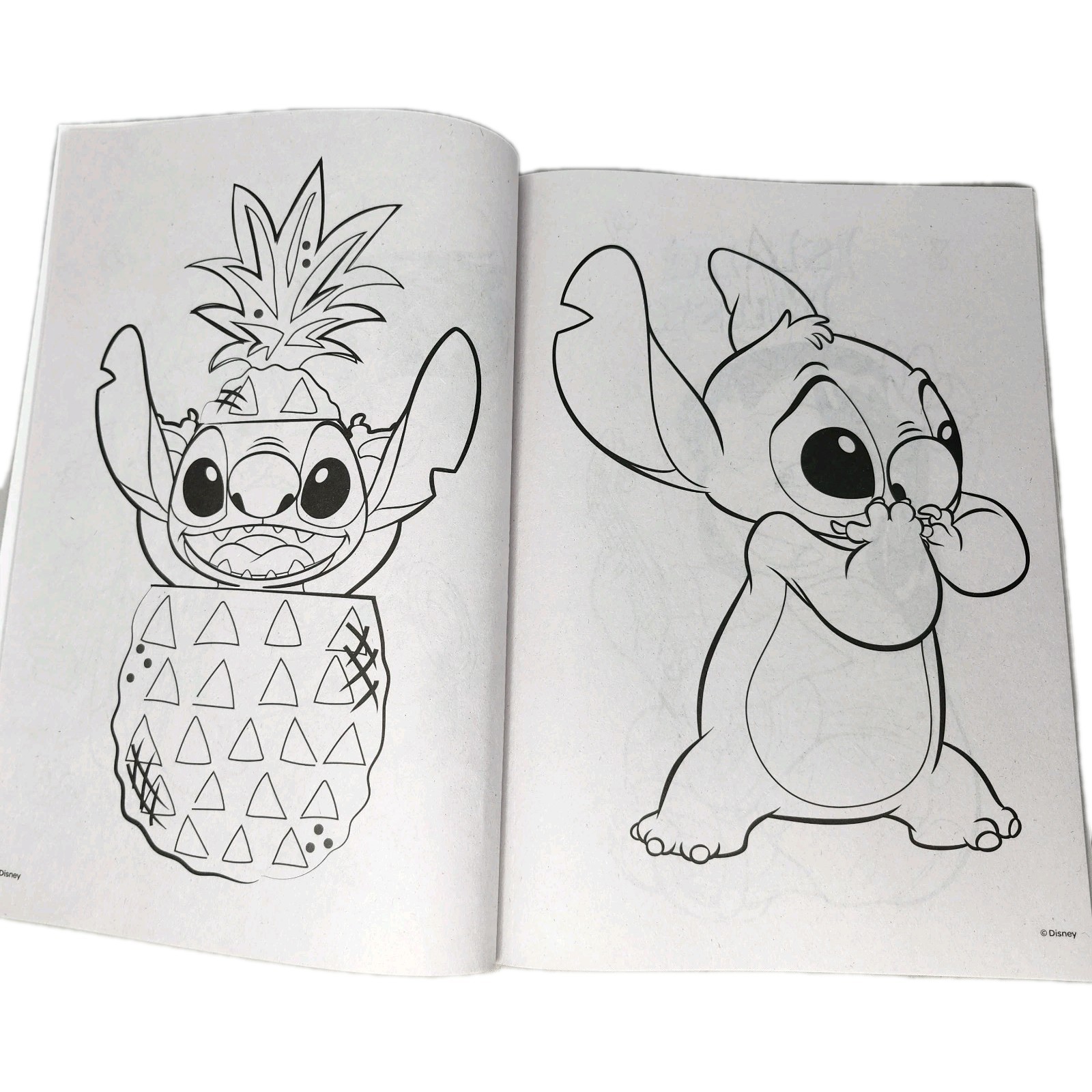 Set of 2 Disney Pixar Toy Story Buzz Lilo & Stitch Alien Color Coloring Book Lot
