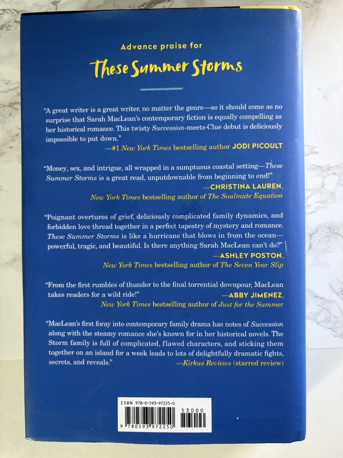 These Summer Storms : A Novel Hardcover Sarah MacLean Like New