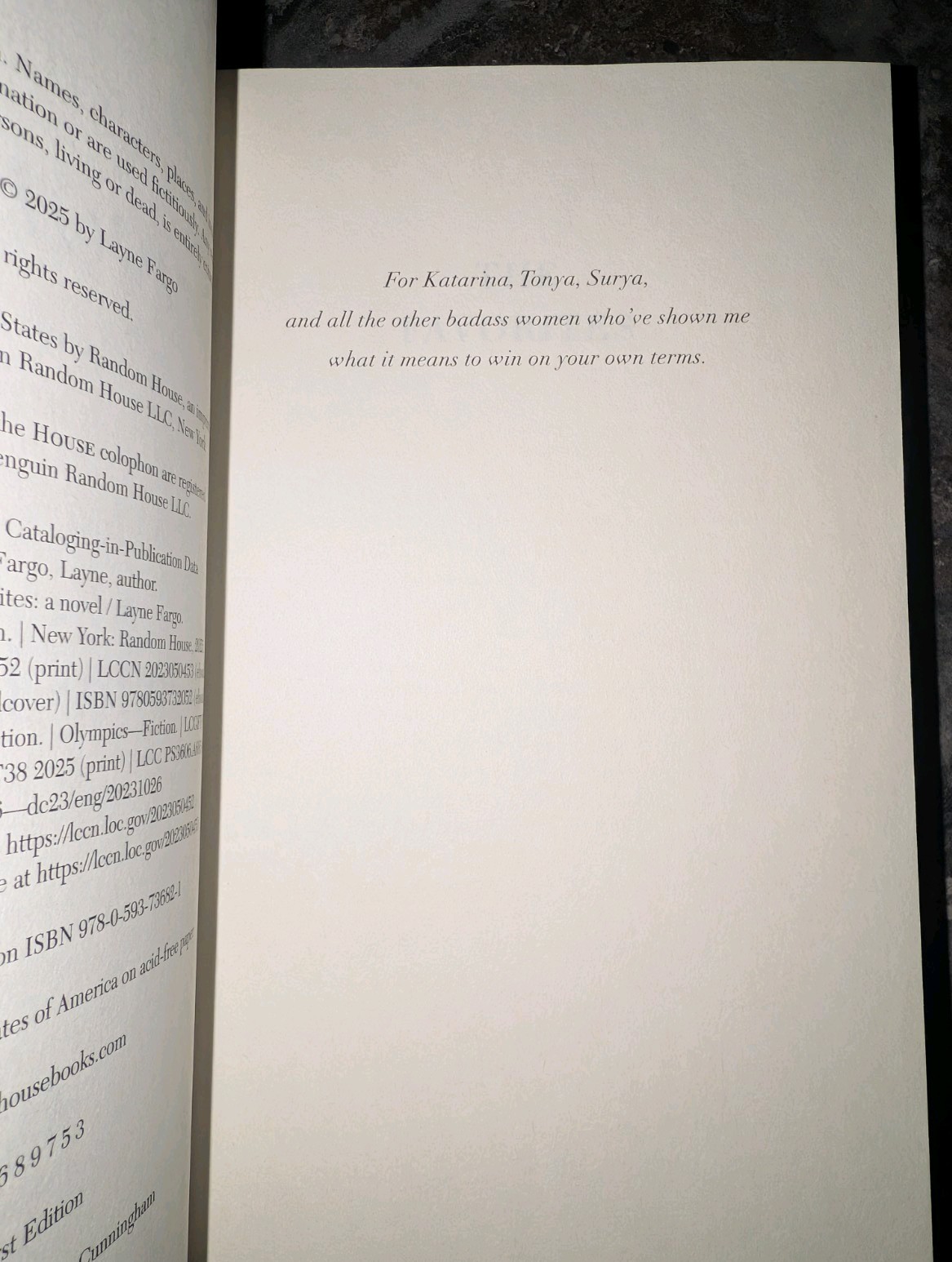The Favorites by Layne Fargo First Edition Like New Hardcover 2025