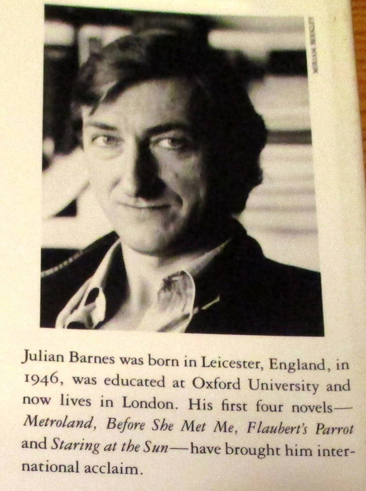 1989 „A History of the World in 10 1/2 Chapters by Julian Barnes SIGNED H/C D/J