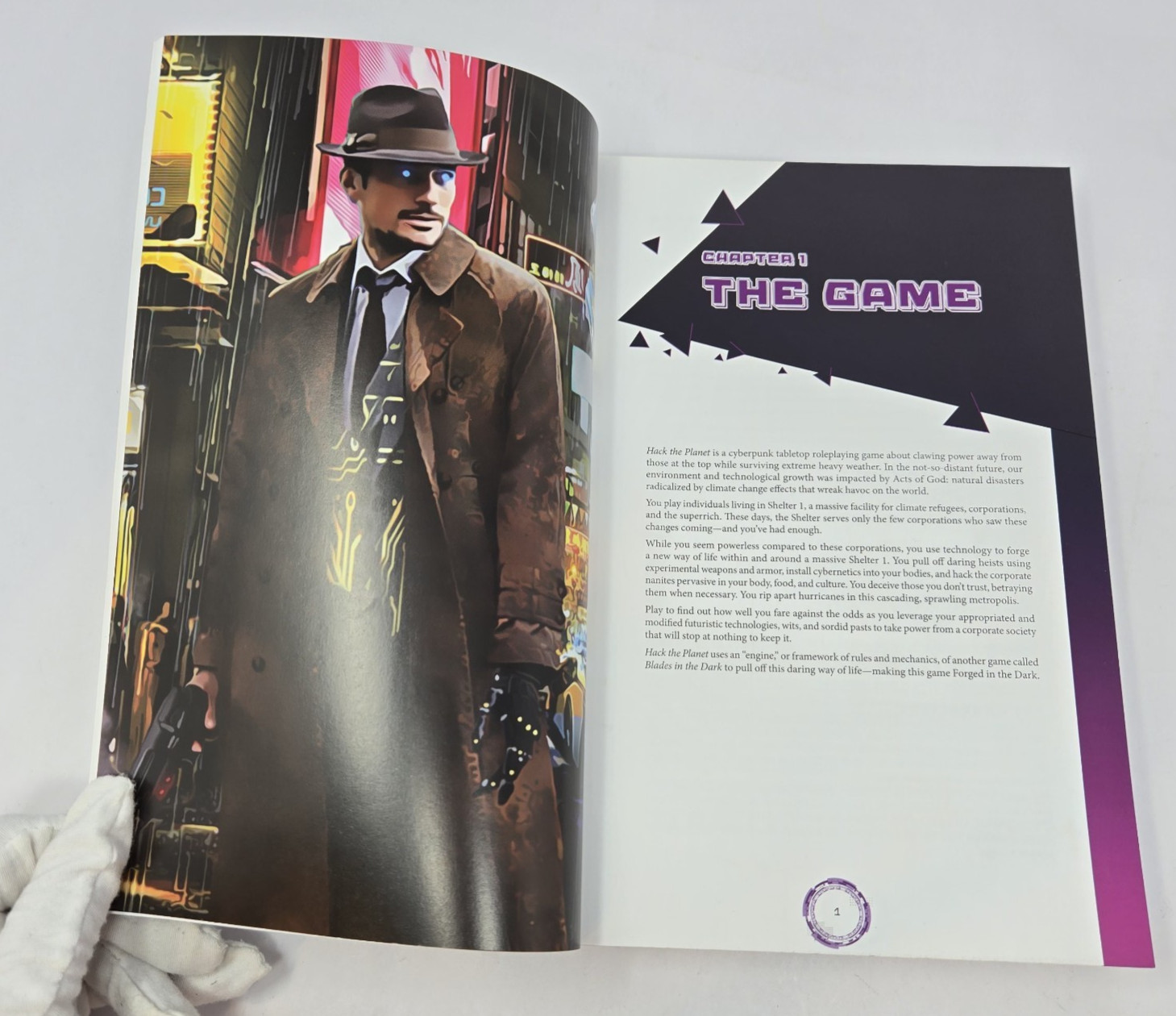 Hack The Planet RPG Cyberpunk-style Forged In The Dark Fraser Simons Kickstarter