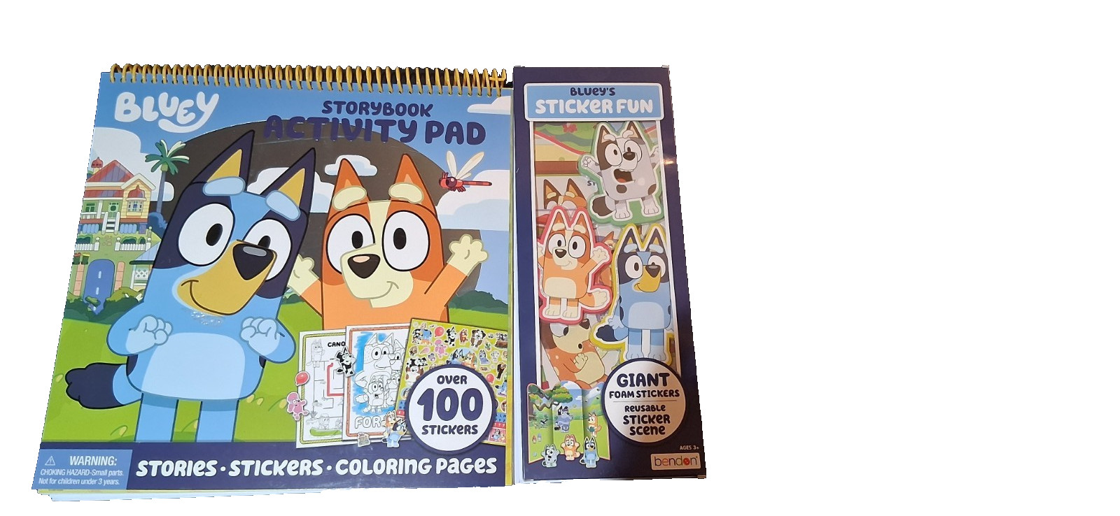 Disney Bluey StoryBook Giant Activity Pad Giant Foam Stickers Coloring Pages 3+