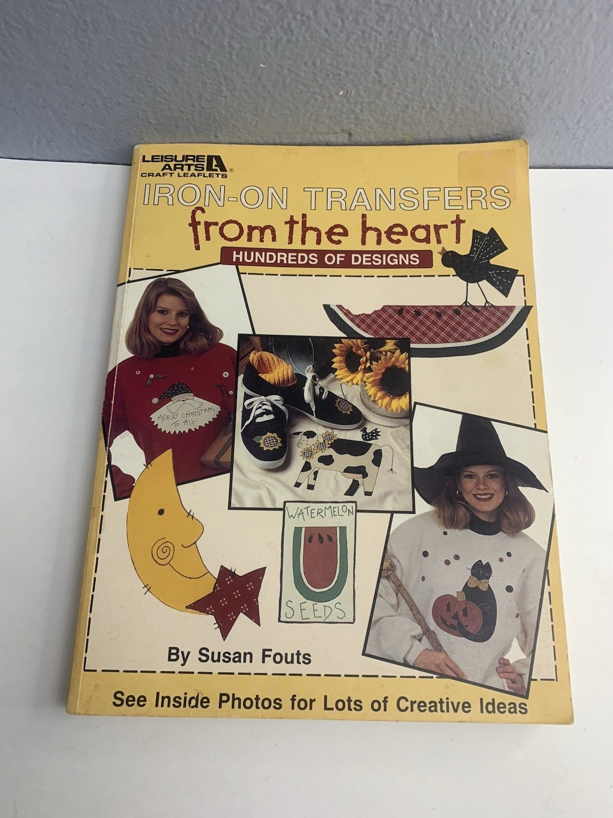 Leisure Arts IRON-ON TRANSFERS FROM THE HEART Craft Leaflet By Susan Fouts 3Pc
