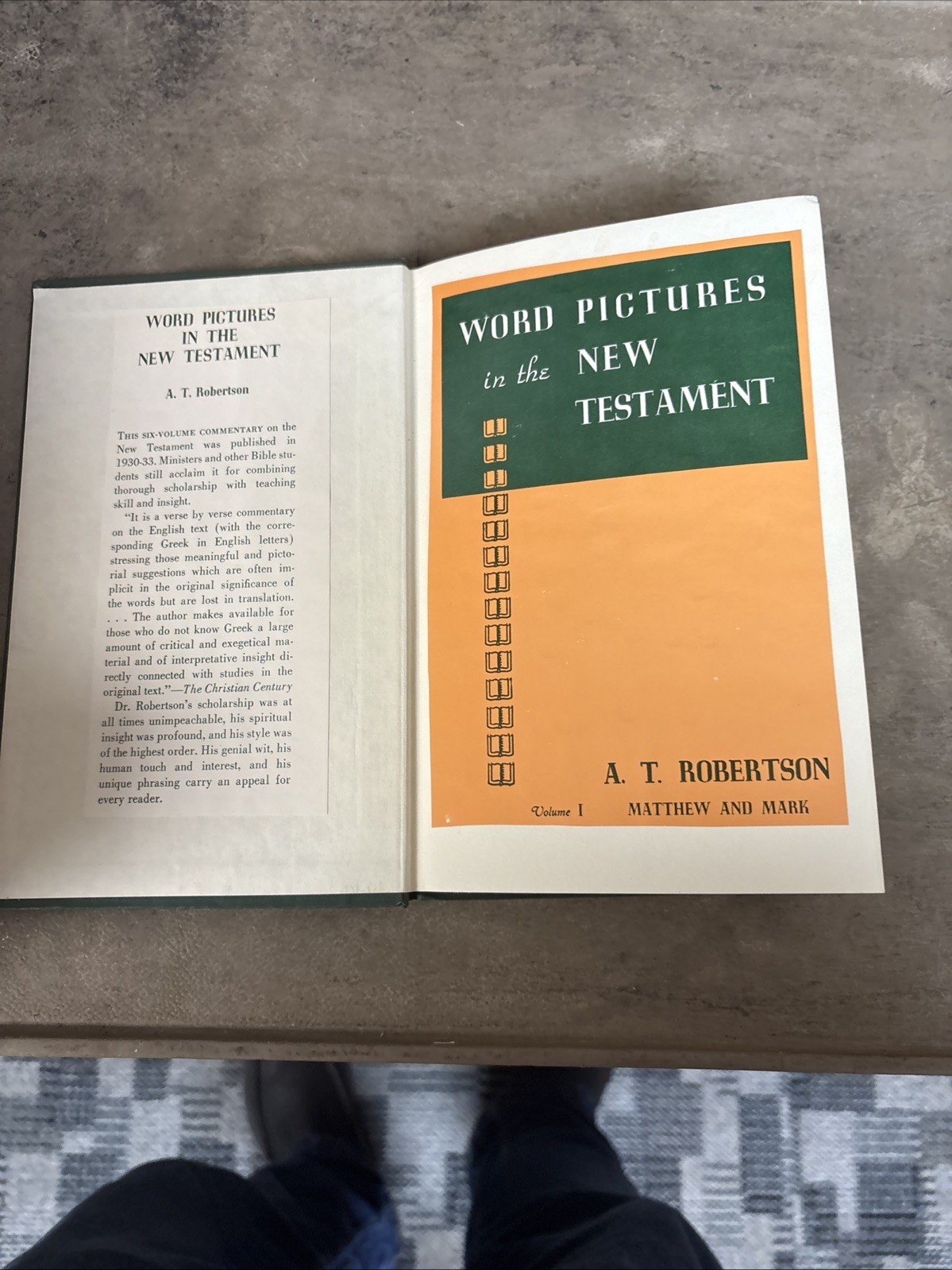 Word Pictures in the New Testament 4 Volumes I, III, IV, V by A.T. Robertson