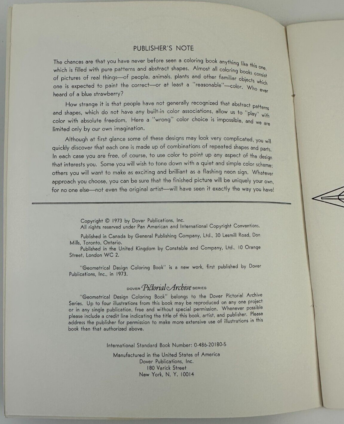 Geometrical Design Coloring Book 46 Designs By Spyros Horemis Dover Pub. 1973