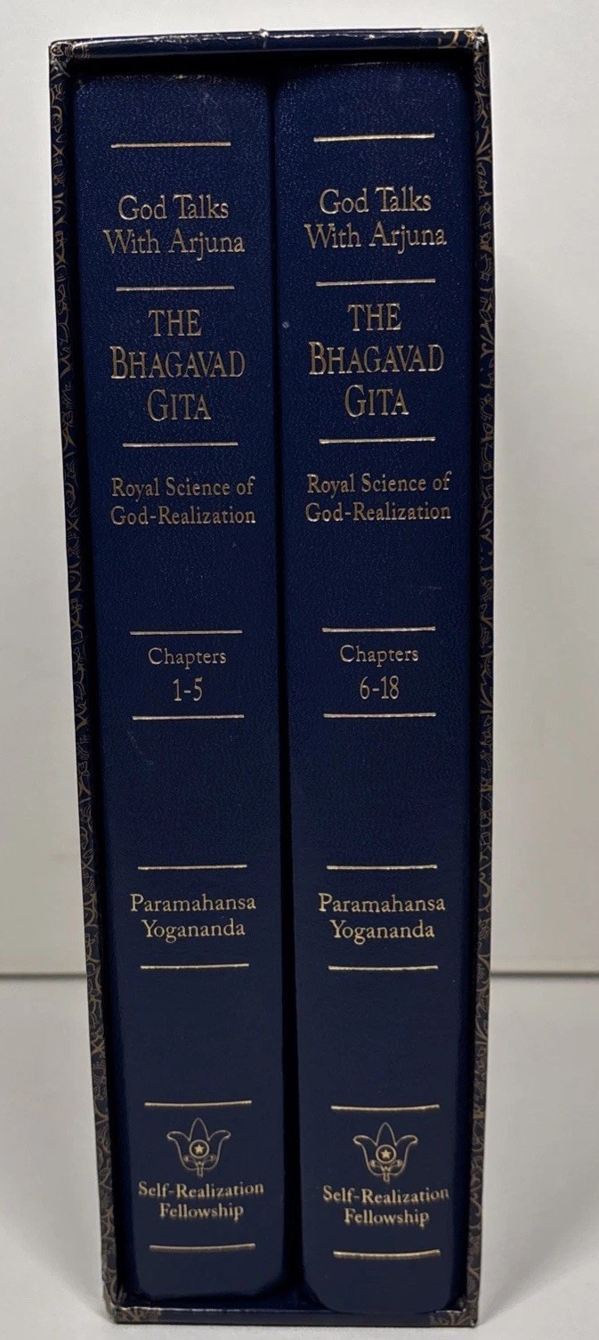 Second Coming of Christ & Bhagavad Gita By Paramahansa Yogananda Slipcases Good