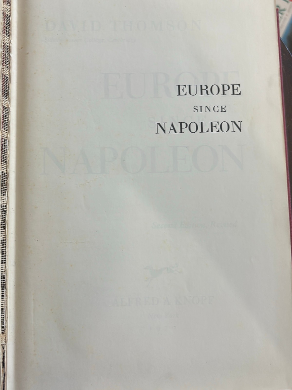 Alfred A. Knopf Europe Since Napoleon book