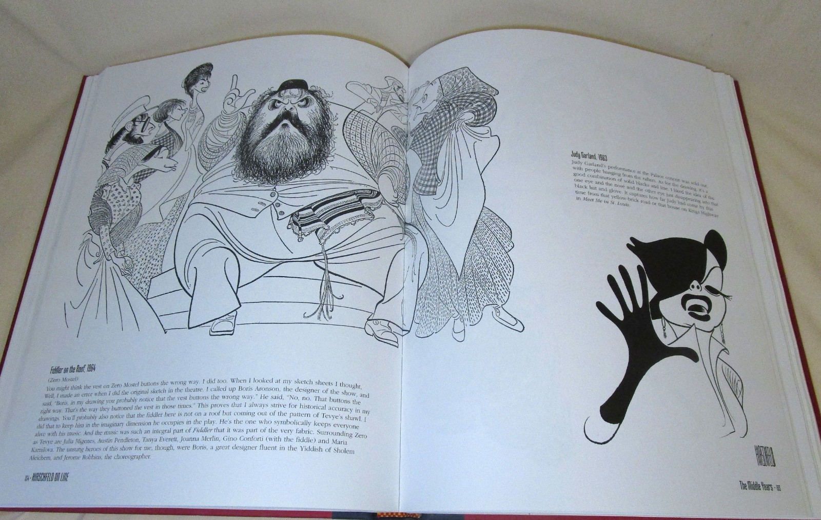 Hirschfeld On Line by Al Hirschfeld Oversized Art Book 1999