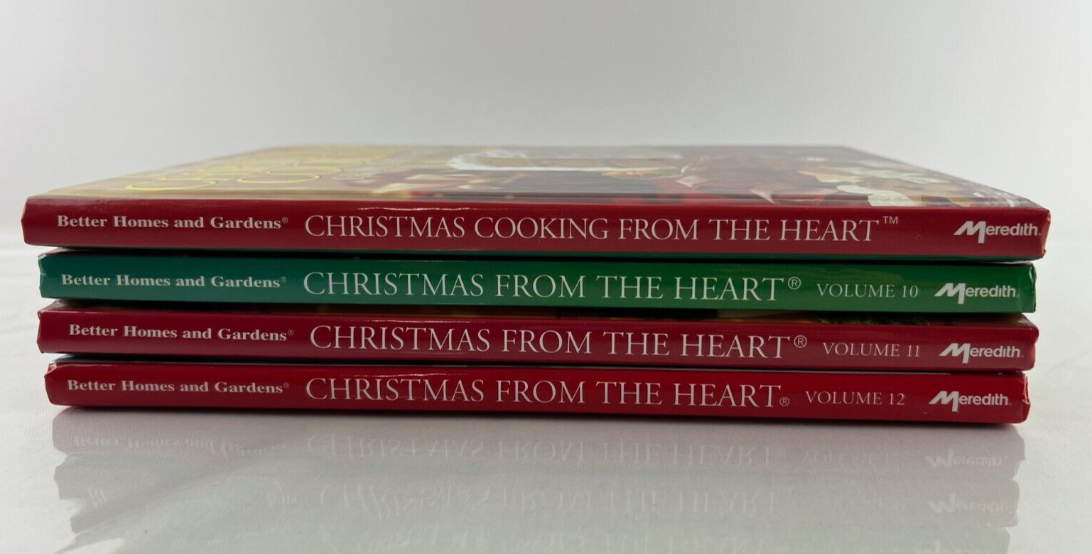 Lot Of 4 Better Homes and Gardens Hardcovers ChristmasTheme Crafts and Cookbook