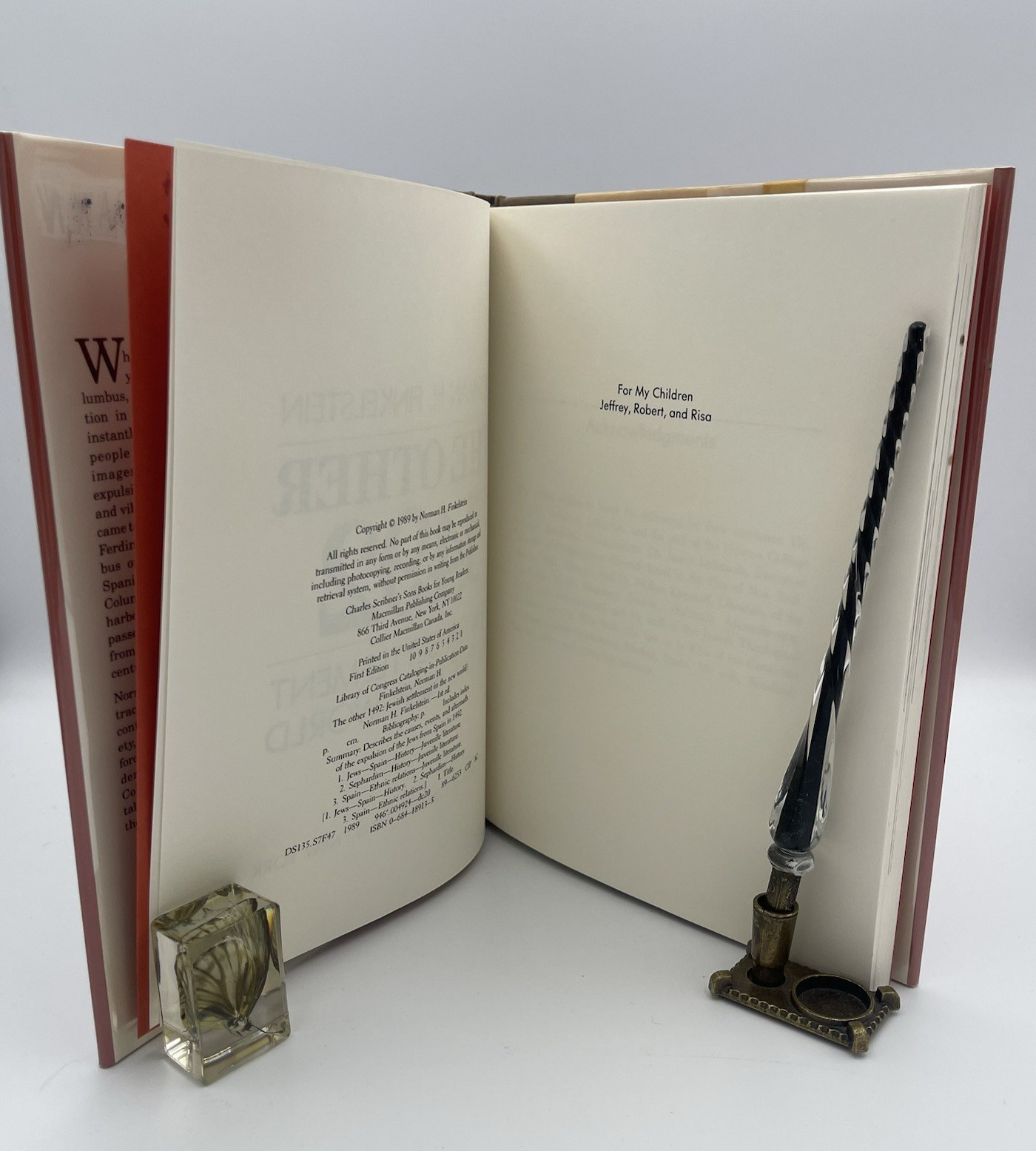 The Other 1492 | Jewish Settlement in the New World by N. Finkelstein 1st Ed. HC