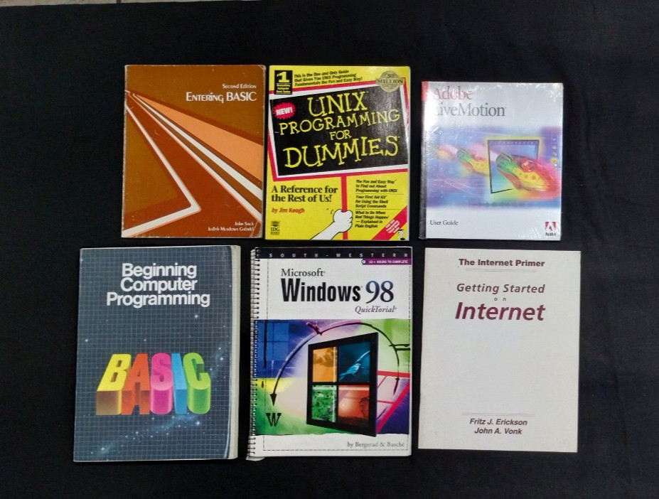 Lot of 12 Computer, Programming, & Technology Books! IBM, Microsoft, & Motorola!