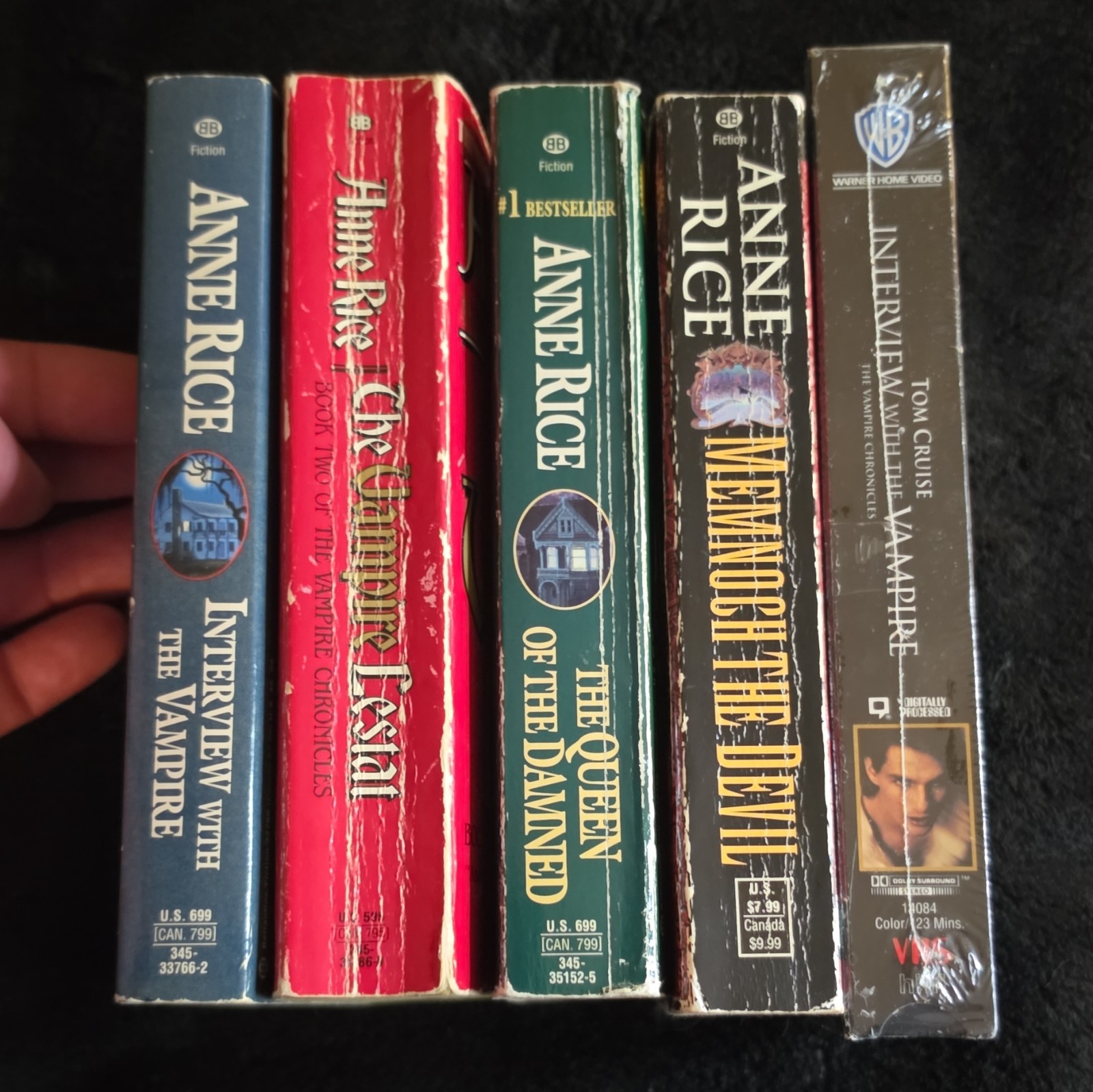 Anne Rice Vampire Chronicles Lot: Sealed Interview with the Vampire VHS + Books