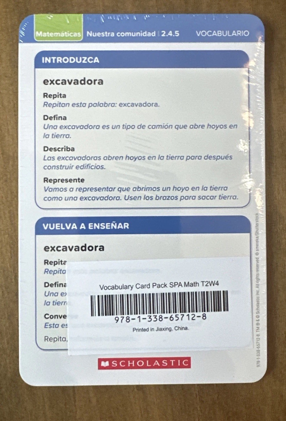 Scholastic Pre K On My Way Espanol Spanish Mathematics Theme 2 Book Set