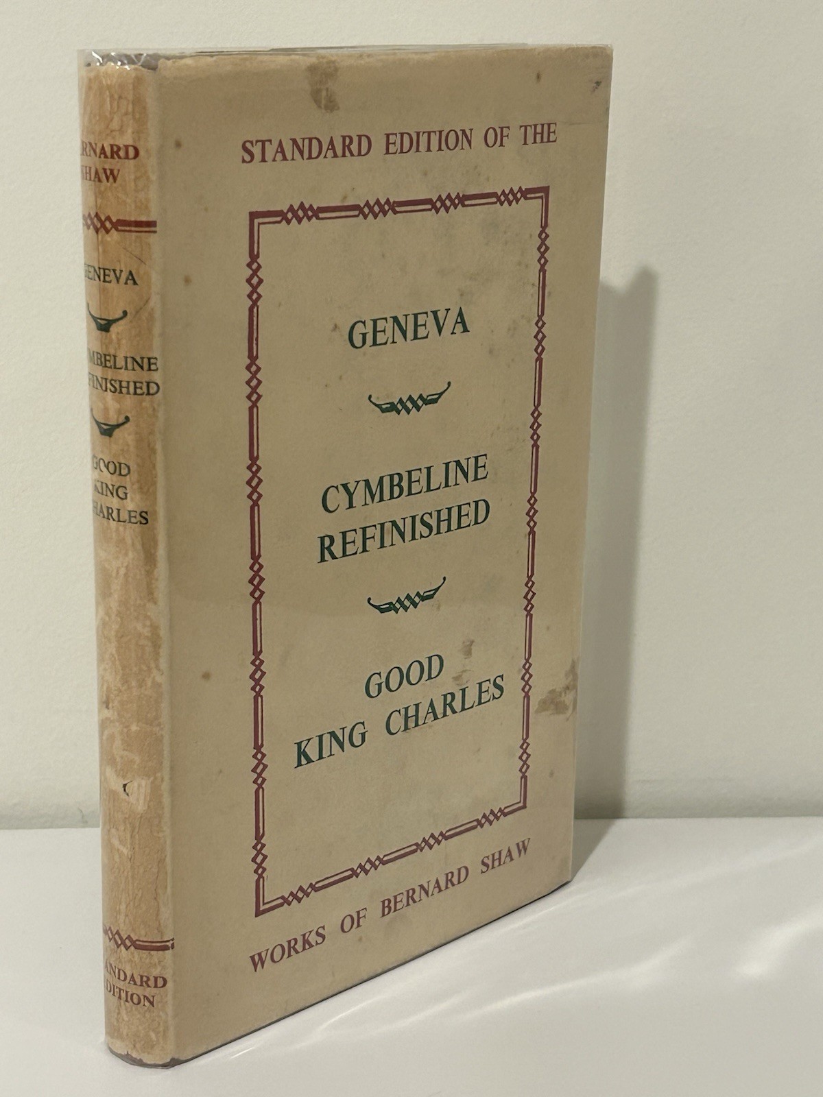GEORGE BERNARD SHAW PLAYS: GENEVA, CYMBELINE, GOOD KING CHARLES / UK 1946 HCDJ