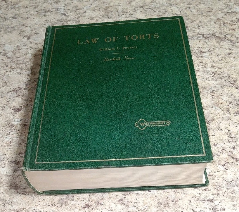 Laws Of Torts 1971 Hornbook Series William Prosser Vintage Law Book￼