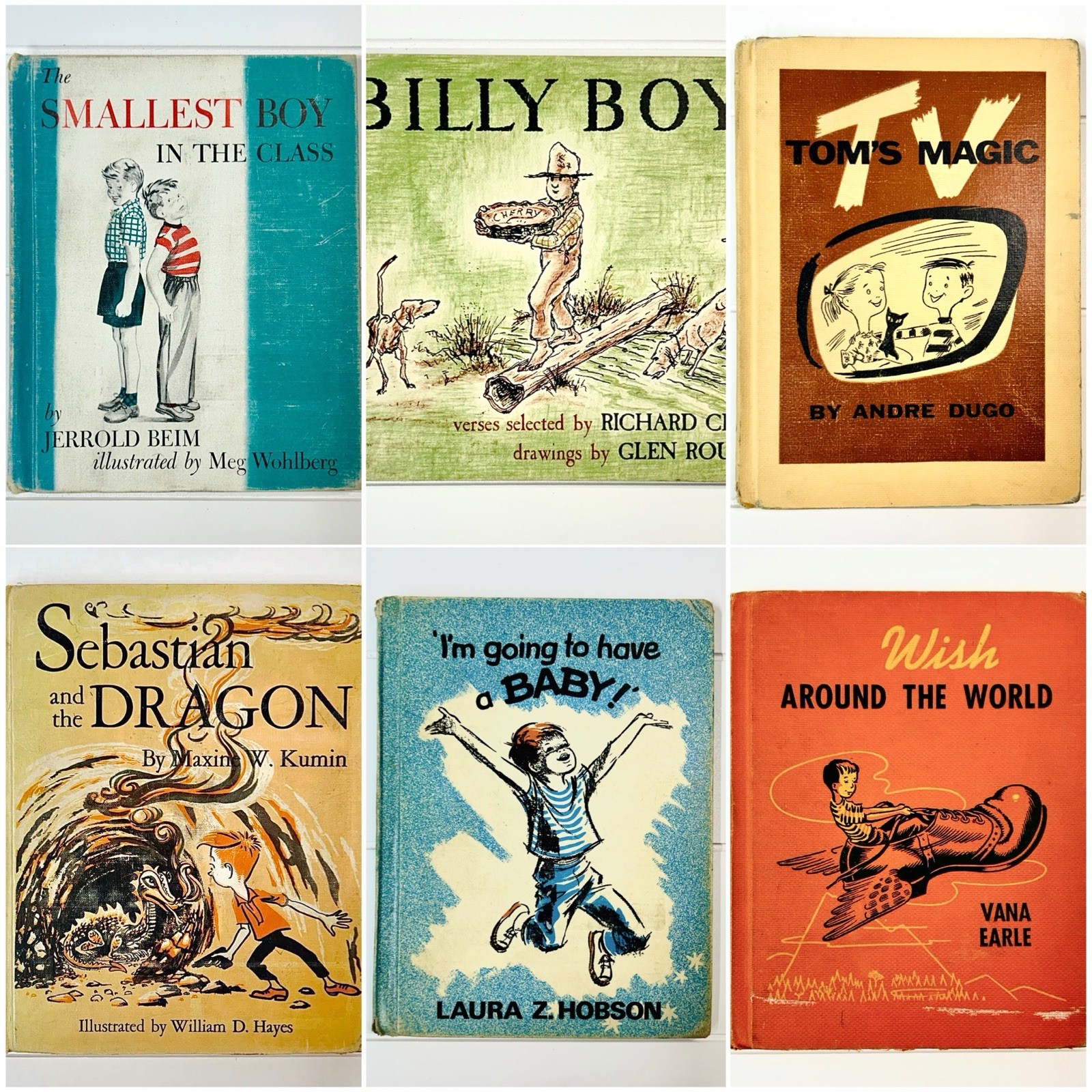 VTG Children’s Picture Book Lot Of 6 Hard To Find Titles! 1950s-60s HC READ ⬇️