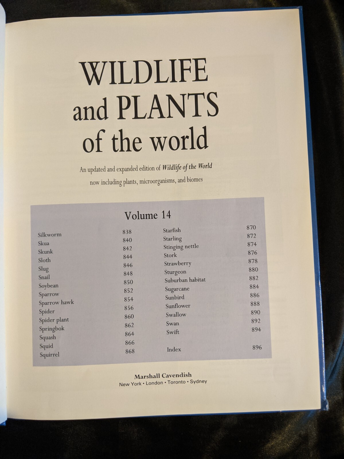 Wildlife and Plants of the World by Marshall Cavendish Corporation Volume 14