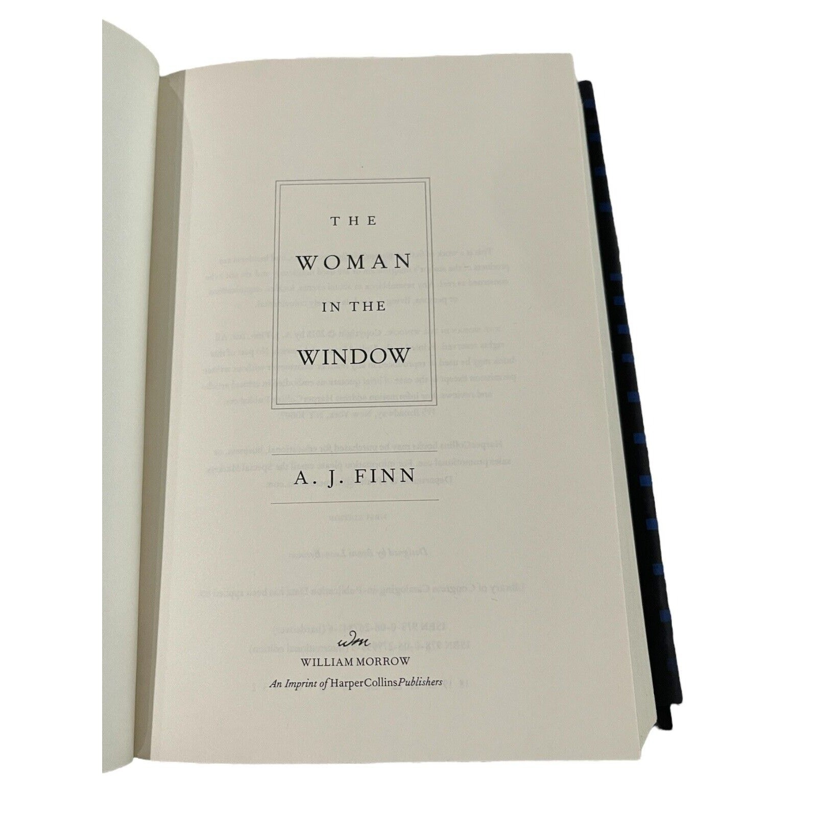 The Woman in the Window : A Novel by A. J. Finn (2018, Hardcover)